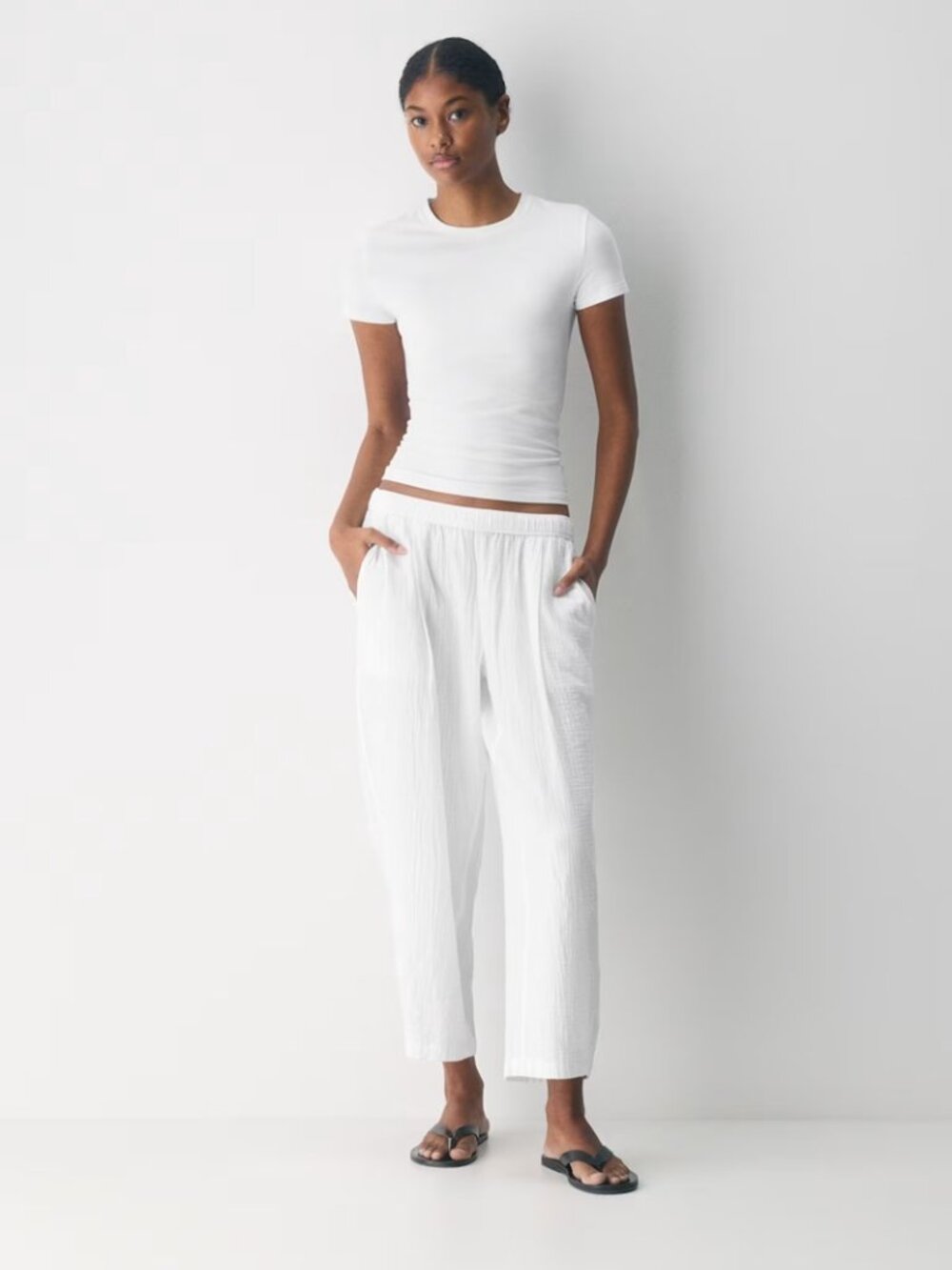 Aritzia Little Moon  AirPlush Cotton™ Mirador Barrel Pant Size Medium
